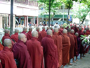 Monks in Myanmar