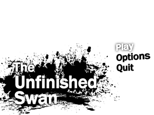 Unfinished Swan menu